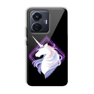 Unicorn Customized Printed Glass Back Cover for Vivo T1