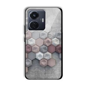 Blocks of Grey Customized Printed Glass Back Cover for Vivo T1