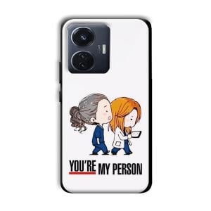 You are my person Customized Printed Glass Back Cover for Vivo T1