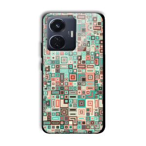 Green Maze Customized Printed Glass Back Cover for Vivo T1
