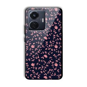 Little Pink Petals Customized Printed Glass Back Cover for Vivo T1