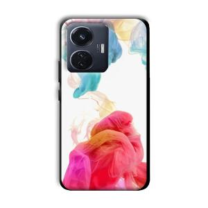 Water Colors Customized Printed Glass Back Cover for Vivo T1