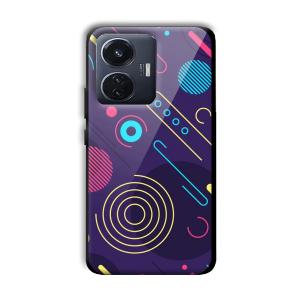 Purple Music Customized Printed Glass Back Cover for Vivo T1