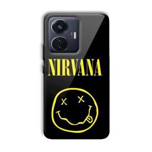Nirvana Emoji Customized Printed Glass Back Cover for Vivo T1