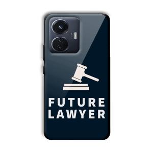 Future Lawyer Customized Printed Glass Back Cover for Vivo T1