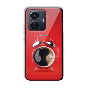Morning Coffee Customized Printed Glass Back Cover for Vivo T1