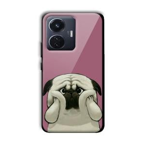 Chubby Dogo Customized Printed Glass Back Cover for Vivo T1