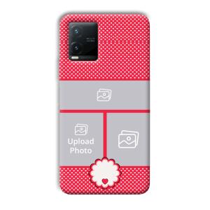 Little Hearts Customized Printed Back Cover for Vivo T1x