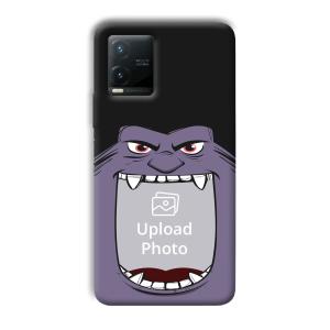 Purple Monster Customized Printed Back Cover for Vivo T1x