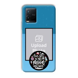 Love You Customized Printed Back Cover for Vivo T1x