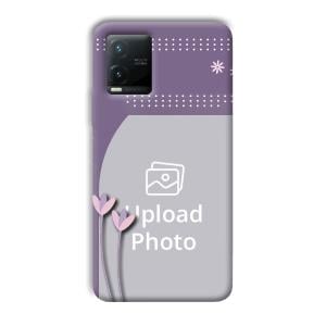 Lilac Pattern Customized Printed Back Cover for Vivo T1x