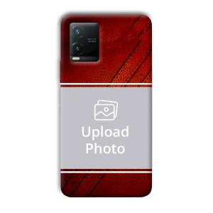 Solid Red Customized Printed Back Cover for Vivo T1x