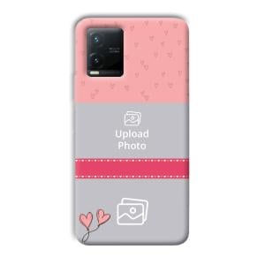 Pinkish Design Customized Printed Back Cover for Vivo T1x