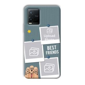 Best Friends Customized Printed Back Cover for Vivo T1x