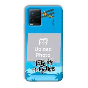 Take Me Anywhere Travel Customized Printed Back Cover for Vivo T1x