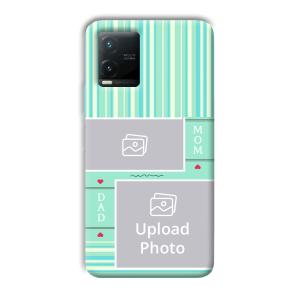 Mom Dad Customized Printed Back Cover for Vivo T1x