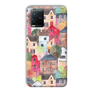 Colorful Homes Phone Customized Printed Back Cover for Vivo T1x