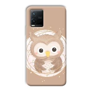 Owlet Phone Customized Printed Back Cover for Vivo T1x