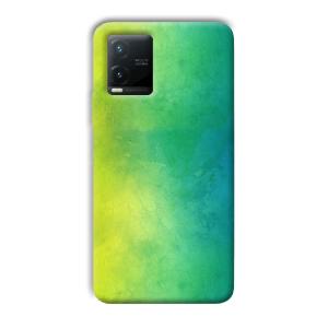 Green Pattern Phone Customized Printed Back Cover for Vivo T1x
