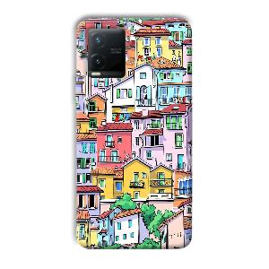 Colorful Alley Phone Customized Printed Back Cover for Vivo T1x