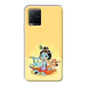 Baby Krishna Phone Customized Printed Back Cover for Vivo T1x