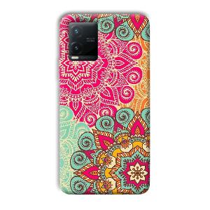 Floral Design Phone Customized Printed Back Cover for Vivo T1x