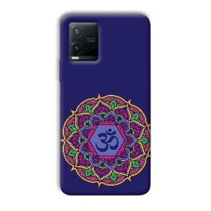 Blue Om Design Phone Customized Printed Back Cover for Vivo T1x