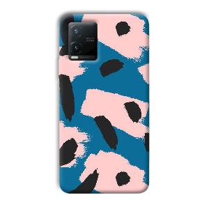 Black Dots Pattern Phone Customized Printed Back Cover for Vivo T1x