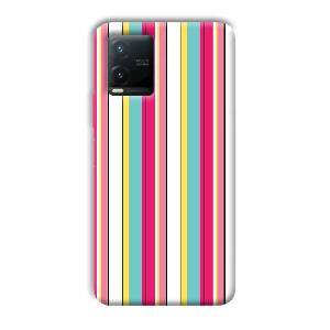 Lines Pattern Phone Customized Printed Back Cover for Vivo T1x