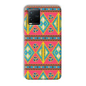 Colorful Rhombus Phone Customized Printed Back Cover for Vivo T1x