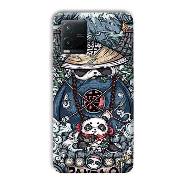 Panda Q Phone Customized Printed Back Cover for Vivo T1x