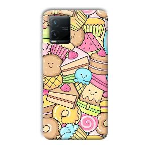 Love Desserts Phone Customized Printed Back Cover for Vivo T1x