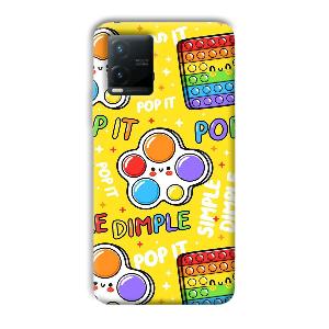 Pop It Phone Customized Printed Back Cover for Vivo T1x