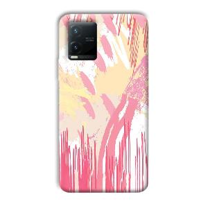 Pink Pattern Designs Phone Customized Printed Back Cover for Vivo T1x