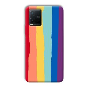 Vertical Paint Phone Customized Printed Back Cover for Vivo T1x