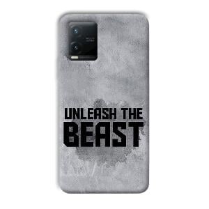 Unleash The Beast Phone Customized Printed Back Cover for Vivo T1x