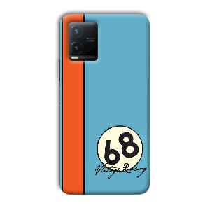 Vintage Racing Phone Customized Printed Back Cover for Vivo T1x