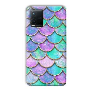 Mermaid Design Phone Customized Printed Back Cover for Vivo T1x