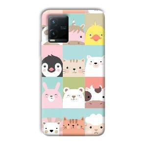 Kittens Phone Customized Printed Back Cover for Vivo T1x