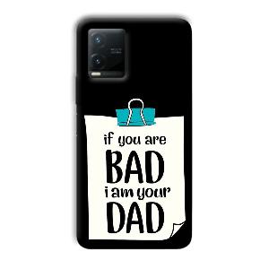 Dad Quote Phone Customized Printed Back Cover for Vivo T1x