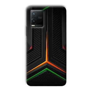 Black Design Phone Customized Printed Back Cover for Vivo T1x