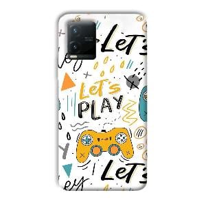 Let's Play Phone Customized Printed Back Cover for Vivo T1x
