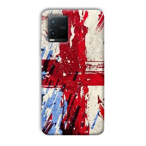 Red Cross Design Phone Customized Printed Back Cover for Vivo T1x