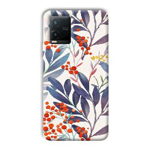 Cherries Phone Customized Printed Back Cover for Vivo T1x