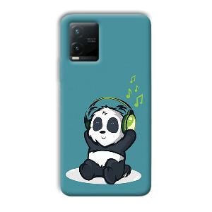 Panda  Phone Customized Printed Back Cover for Vivo T1x