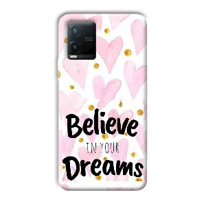 Believe Phone Customized Printed Back Cover for Vivo T1x