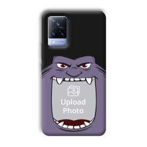 Purple Monster Customized Printed Back Cover for Vivo V21