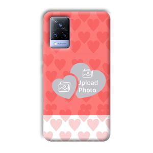 2 Hearts Customized Printed Back Cover for Vivo V21