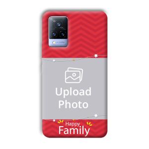 Happy Family Customized Printed Back Cover for Vivo V21