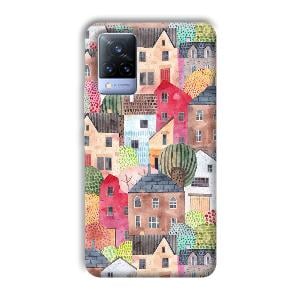 Colorful Homes Phone Customized Printed Back Cover for Vivo V21